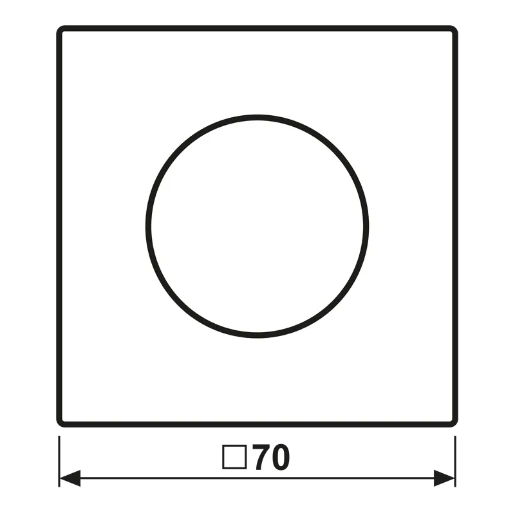 Jung LS range afdekking bedieningselement draaiknop aluminium RAL 9006 AL1740