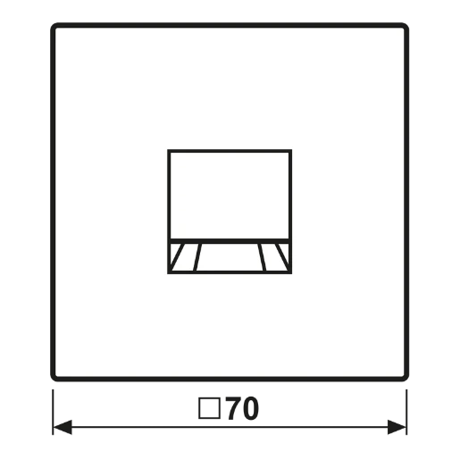 Jung LS range centraalplaat- (onderdeel) afdekking ls990 Modular-Jack 1 connector Zonder label wit LS1969-1WEWW