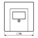 Jung LS range centraalplaat ls990 TAE 1 connector Zonder label wit LS969TWW