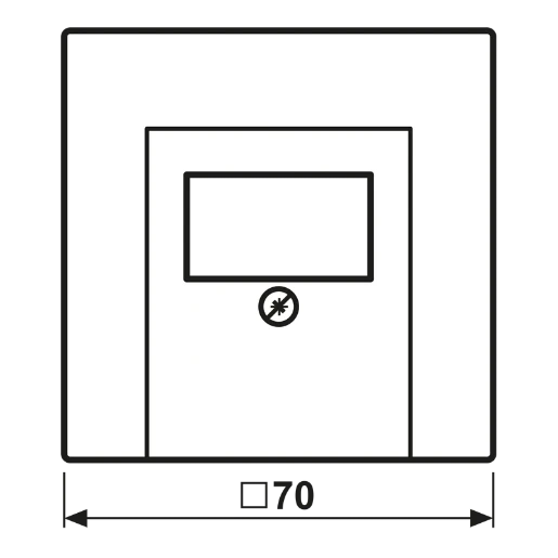 Jung LS range centraalplaat ls990 TAE 1 connector Zonder label wit LS969TWW
