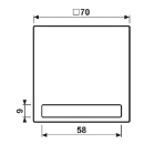 Jung LS range schakelwip ls990 enkele wip wit RAL 9016 LS990NAWW