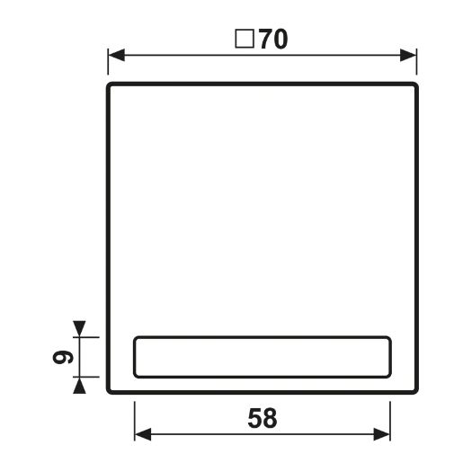 Jung LS range schakelwip ls990 enkele wip wit RAL 9016 LS990NAWW