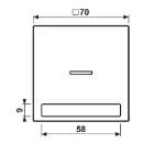 Jung LS range schakelwip ls990 enkele wip zwart RAL 9005 LS990NAKO5SW