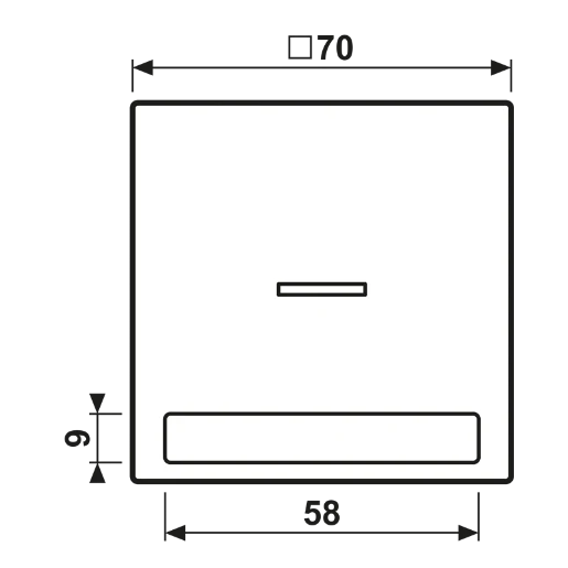 Jung LS range schakelwip ls990 enkele wip zwart RAL 9005 LS990NAKO5SW
