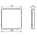Jung LS range Afdekking antraciet RAL 7016 AL2994BAN