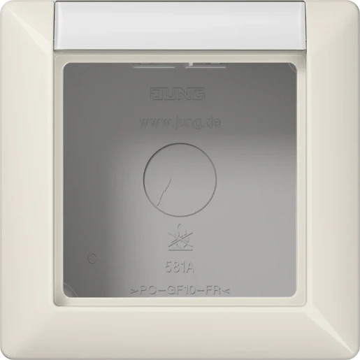 Jung AS range opbouwkap a(s)500 1-voudig wit Horizontaal en verticaal AS581ANAW