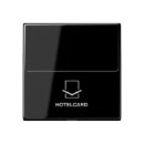 Jung A range Bedieningselement afdekking A500 hotelkaart zwart RAL 9005 A590CARDSW