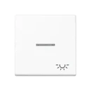 Jung A range Bedieningselement A500 enkele drukker wit RAL 9016 A590KO5LWW