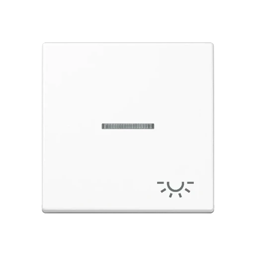 Jung A range Bedieningselement A500 enkele drukker wit RAL 9016 A590KO5LWW