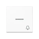 Jung A range Bedieningselement A500 enkele drukker wit RAL 9016 A590KO5KWW