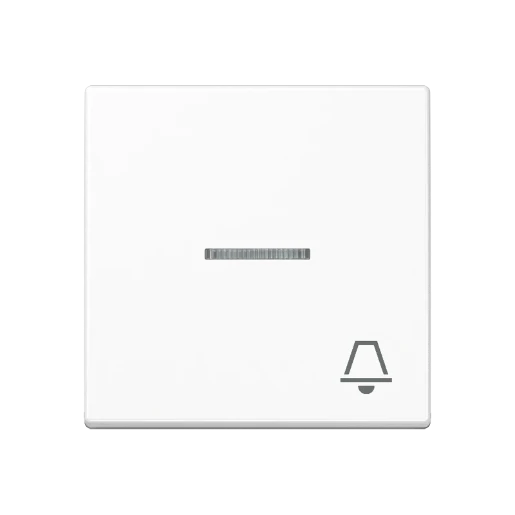 Jung A range Bedieningselement A500 enkele drukker wit RAL 9016 A590KO5KWW