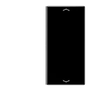 Jung LS range tastafdekking knx enkele drukker zwart RAL 9005 LS402TSAPSW