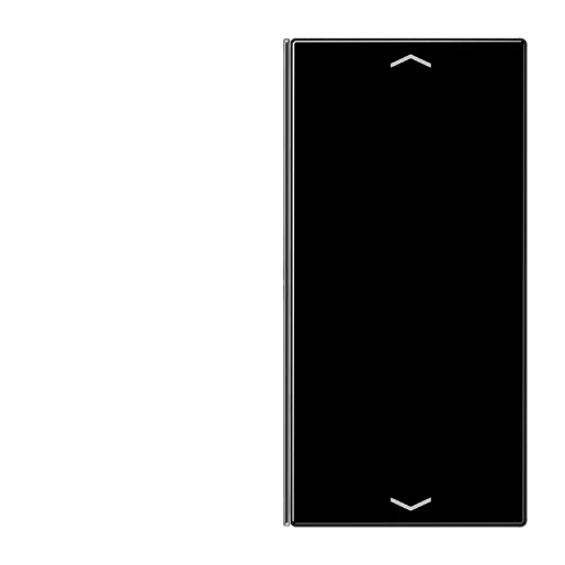 Jung LS range tastafdekking knx enkele drukker zwart RAL 9005 LS402TSAPSW