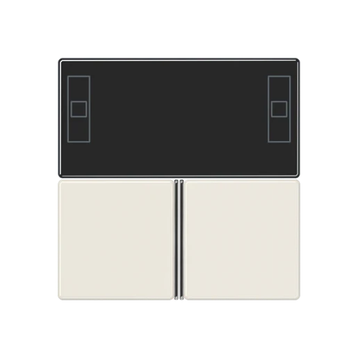 Jung AS range rcd-compact tastafdekking knx wit RAL 1013 A4093TSA