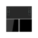 Jung A range tastafdekking a/as knx zwart RAL 9005 A4093TSASW