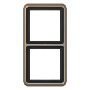 Jung CD range afdekraam cd500 2-voudig Horizontaal en verticaal Brons IP2X CD582GB