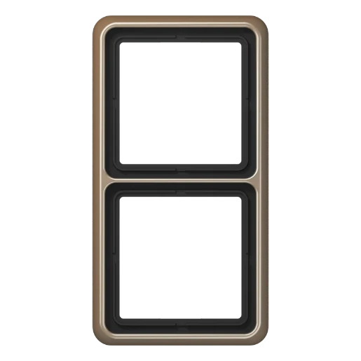 Jung CD range afdekraam cd500 2-voudig Horizontaal en verticaal Brons IP2X CD582GB