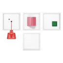 Jung LS range noodoproepset ls990 compleet set compleet 71x71mm wit NRSLS0834WW
