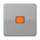 Jung CD range bedieningselement + inzetstukje cd500 enkele wip grijs RAL 7038 CD590KOGR