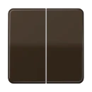 Jung CD range schakelwip serieschakelaar cd500 tweedelige wip bruin RAL 8022 CD595BR