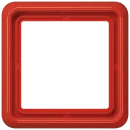 Jung CD range afdekraam wu500 1-voudig Horizontaal en verticaal Rood RAL 3003 IP21 CD581WURT