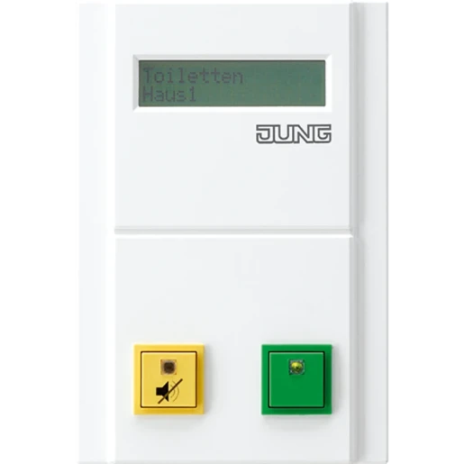 Jung miva dienstkamer terminal 20 oproepen signaleringsset 100x148mm wit NRSDZT20WW