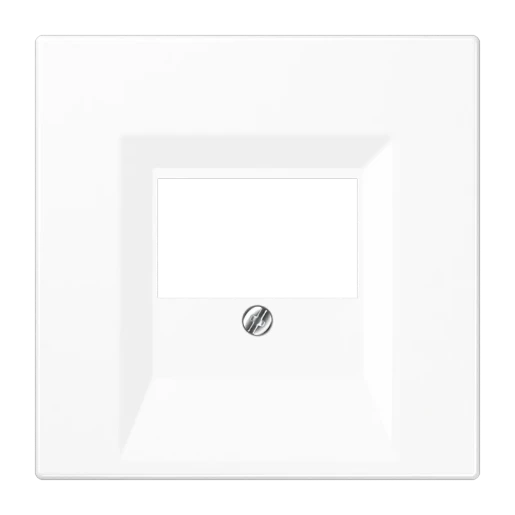 Jung LS range centraalplaat ls990 TAE 1 connector Zonder label wit LS969TWW