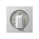 Jung A range centraalplaat as500 + knop voor timers a500 draaiknop aluminium RAL 9006 A1541AL