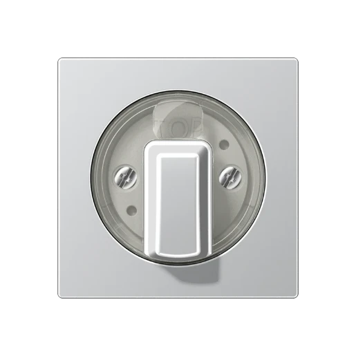 Jung A range centraalplaat as500 + knop voor timers a500 draaiknop aluminium RAL 9006 A1541AL