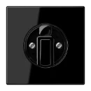 Jung LS range Centraalplaat LS990 draaiknop zwart RAL 9005 LS1941SW