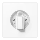 Jung LS range Centraalplaat LS990 + knop timers draaiknop wit RAL 9016 LS1941WW