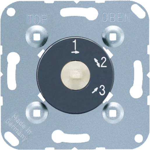 Jung 3-stappenschakelaar zonder nulstand inbouw Schakeling 2 - 1 - 3 16A 250V 1101-3