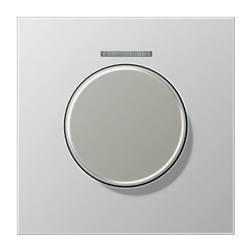 Jung LS range afdekking + lens ls990 knx draaiknop aluminium RAL 9006 AL1940KO5