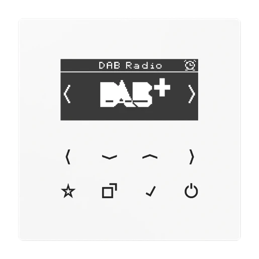 Jung LS range smartradio ls990 alpine wit DAB+ FM ontvanger wit DABLSWW