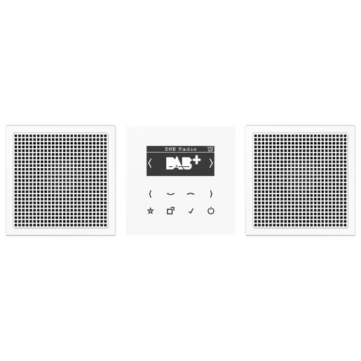 Jung LS range smartradio stereo ls990 alpine wit DAB+ FM ontvanger wit DABLS2WW