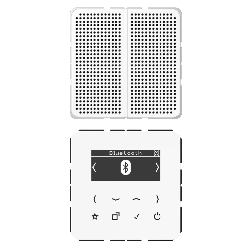 Jung CD range smartradio mono & bluetooth cd500 alpine wit DAB+ FM ontvanger wit DABCD1BTWW