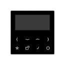 Jung AS/A range display radio bluetooth DAB+ FM ontvanger zwart DABABT-DISPSW