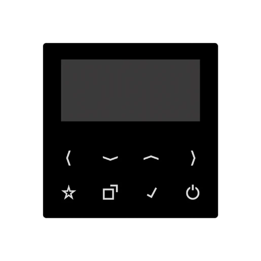 Jung AS/A range display radio bluetooth DAB+ FM ontvanger zwart DABABT-DISPSW