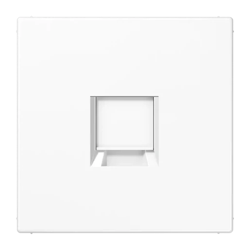 Jung LS range centraalplaat- (onderdeel) afdekking ls990 Modular-Jack 1 connector Zonder label wit LS1969-1WEWW