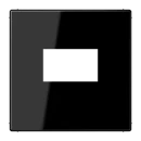 Jung LS range afdekking usb-laadcontactdoos ls990 centraalplaat zwart RAL 9005 LS1969USBSW