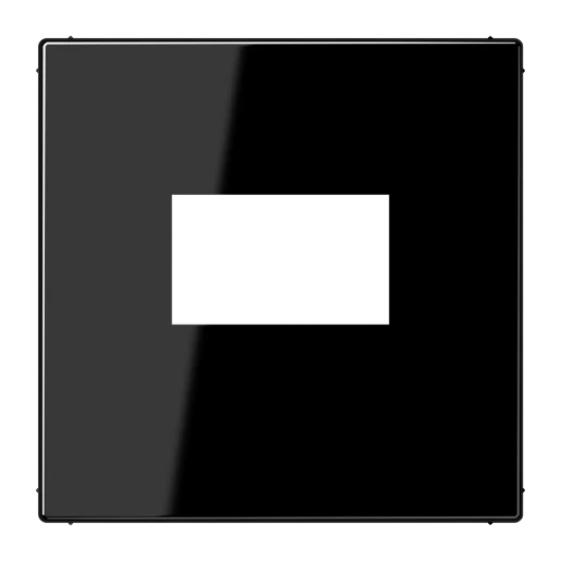 Jung LS range afdekking usb-laadcontactdoos ls990 centraalplaat zwart RAL 9005 LS1969USBSW