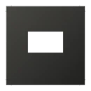 Jung LS range Afdekking USB-laadcontactdoos centraalplaat antraciet RAL 7016 AL1969USBAN