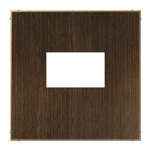 Jung LS range Afdekking USB-laadcontactdoos centraalplaat messing RAL 8014 ME1969USBAT