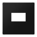 Jung LS range afdekking usb-laadcontactdoos ls990 centraalplaat zwart RAL 9005 LS1969USBSWM