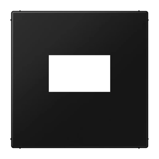 Jung LS range afdekking usb-laadcontactdoos ls990 centraalplaat zwart RAL 9005 LS1969USBSWM