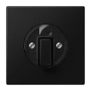 Jung LS range Bedieningselement afdekking draaiknop zwart RAL 9005 LS1941SWM