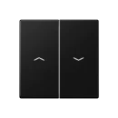 Jung A range bedieningselement knx taster a500 tweedelige wip zwart RAL 9005 A595PSWM