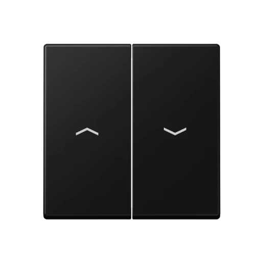 Jung A range bedieningselement knx taster a500 tweedelige wip zwart RAL 9005 A595PSWM