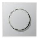 Jung LS range afdekking bedieningselement draaiknop aluminium RAL 9006 AL1740