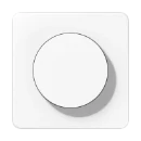 Jung CD range afdekking bedieningselement draaiknop wit RAL 9016 CD1740WW